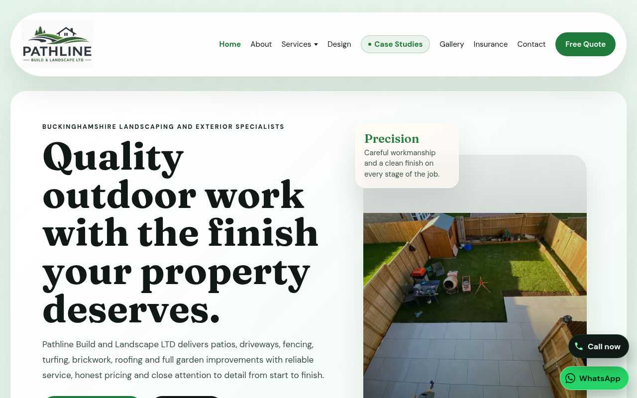 Preview of the Pathline Build & Landscape website